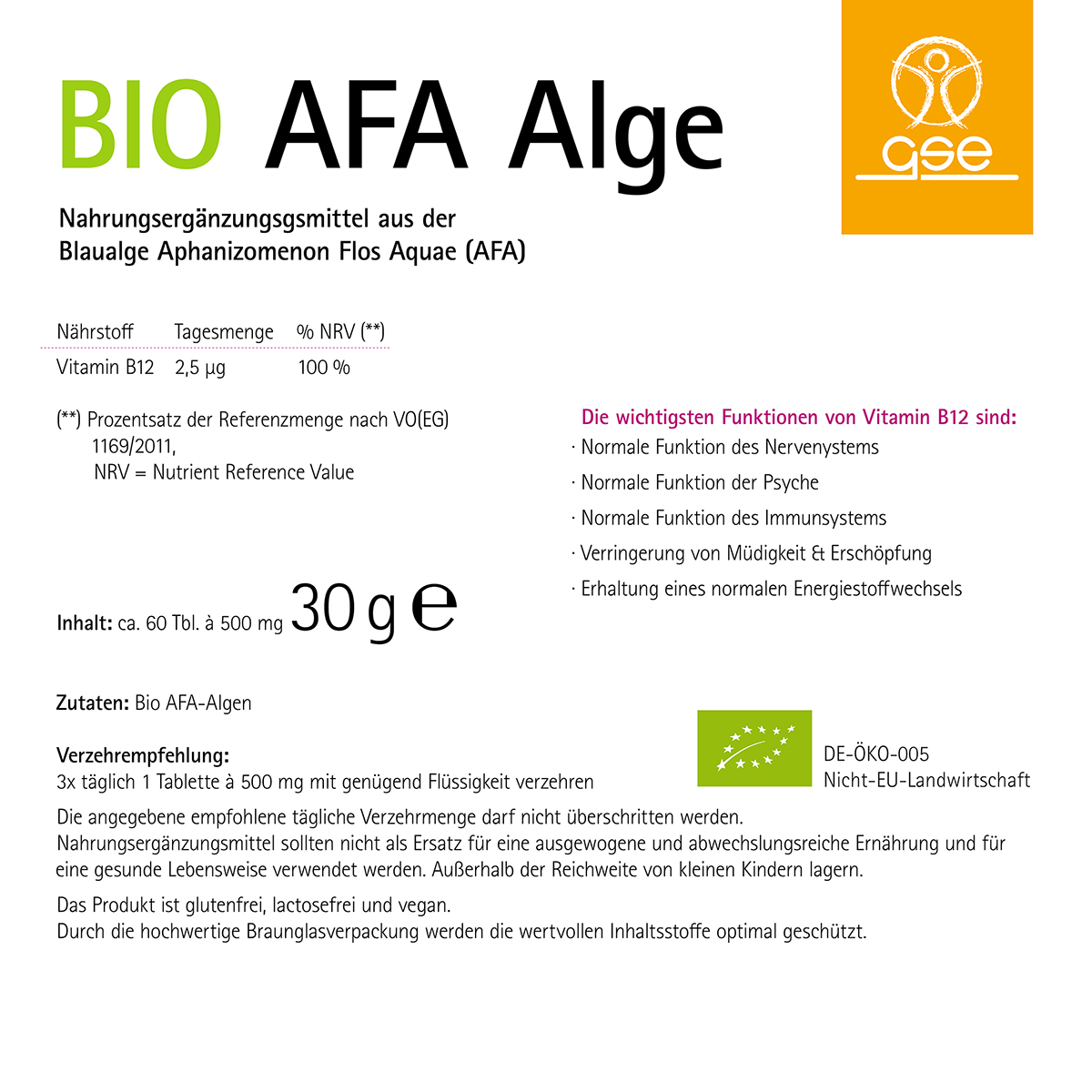 AFA-Alge (Bio)
