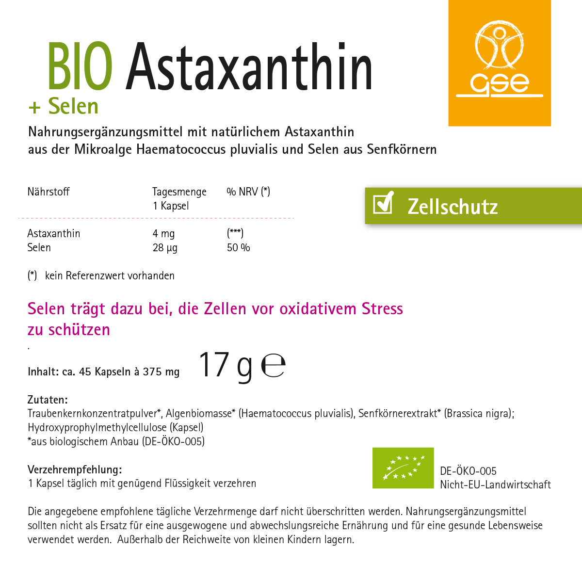 Astaxanthin + Selen (Bio)